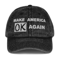 "Make America OK Again" cap, black